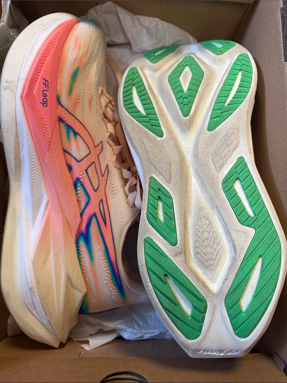 ASICS Unisex Superblast 3 Sneakers in Peach, Pink and Green Accents